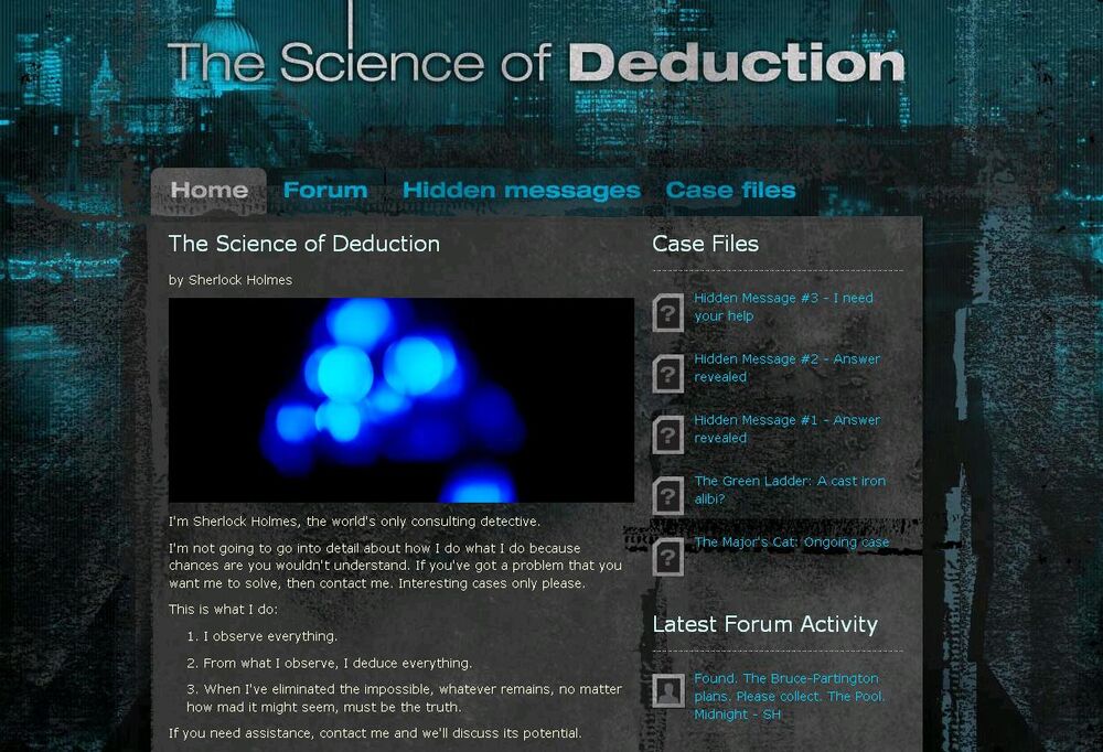 thescienceofdeduction.co.uk preview